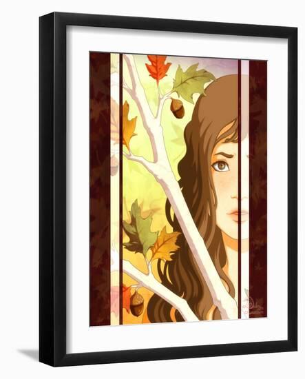 Autumn Branches-Dalliann-Framed Giclee Print