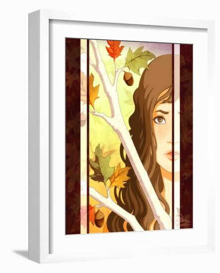 Autumn Branches-Dalliann-Framed Giclee Print