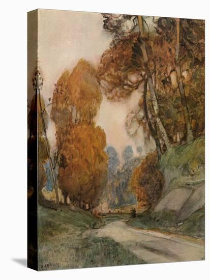 Autumn, C1844-1906,-Alfred Edward East-Stretched Canvas