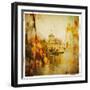 Autumn Castle - Artistic Retro Styled Picture-Maugli-l-Framed Art Print