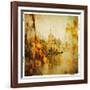 Autumn Castle - Artistic Retro Styled Picture-Maugli-l-Framed Art Print