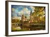 Autumn Castle - Artwork In Painting Style-Maugli-l-Framed Art Print