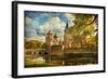 Autumn Castle - Artwork In Painting Style-Maugli-l-Framed Art Print