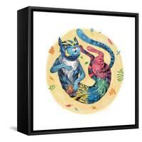 Autumn Cat, 2015-Runa Anastasiya Rudaya-Framed Stretched Canvas