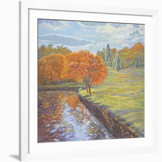 Autumn Cherry Trees-Judy Mastrangelo-Framed Giclee Print