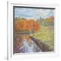 Autumn Cherry Trees-Judy Mastrangelo-Framed Giclee Print