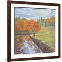 Autumn Cherry Trees-Judy Mastrangelo-Framed Giclee Print