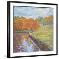 Autumn Cherry Trees-Judy Mastrangelo-Framed Giclee Print