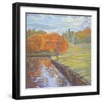 Autumn Cherry Trees-Judy Mastrangelo-Framed Giclee Print