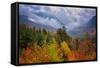 Autumn Cloudscape Kancamagus Highway, New England-Vincent James-Framed Stretched Canvas