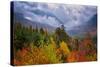 Autumn Cloudscape Kancamagus Highway, New England-Vincent James-Stretched Canvas