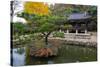 Autumn color at Namsangol folk village, Seoul, South Korea-null-Stretched Canvas