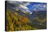 Autumn Color in the Upper Mcdonald Valley of Glacier National Park, Montana-Chuck Haney-Stretched Canvas