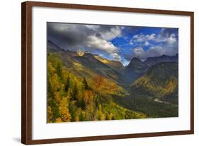 Autumn Color in the Upper Mcdonald Valley of Glacier National Park, Montana-Chuck Haney-Framed Photographic Print
