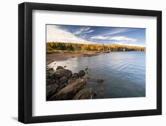 Autumn Color, North Shore, Lake Superior, Minnesota, USA-PhotoImages-Framed Photographic Print