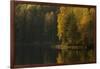 Autumn color reflections on the lake surface-Paivi Vikstrom-Framed Photographic Print