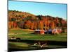 Autumn Colors and Farm Cows, Vermont, USA-Charles Sleicher-Mounted Photographic Print