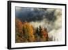 Autumn Colors and Mist at Sunrise, North Carolina-Adam Jones-Framed Photographic Print