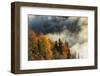 Autumn Colors and Mist at Sunrise, North Carolina-Adam Jones-Framed Photographic Print