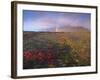 Autumn Colours and Rainbow over Illuklettar Near Skaftafellsjokull Glacier Seen in the Distance-Patrick Dieudonne-Framed Photographic Print