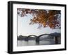 Autumn Colours at Kintaikyo Bridge, Iwakuni, Yamaguchi Prefecture, Japan, Asia-Christian Kober-Framed Photographic Print