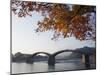 Autumn Colours at Kintaikyo Bridge, Iwakuni, Yamaguchi Prefecture, Japan, Asia-Christian Kober-Mounted Photographic Print