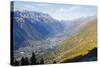 Autumn Colours in Chamonix Valley, Chamonix, Haute-Savoie, French Alps, France, Europe-Christian Kober-Stretched Canvas