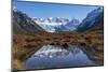 Autumn colours in Los Glaciares National Park, with reflections of Cerro Torro, Argentina-Ed Rhodes-Mounted Photographic Print