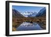 Autumn colours in Los Glaciares National Park, with reflections of Cerro Torro, Argentina-Ed Rhodes-Framed Photographic Print