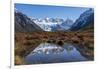 Autumn colours in Los Glaciares National Park, with reflections of Cerro Torro, Argentina-Ed Rhodes-Framed Photographic Print