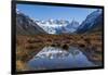 Autumn colours in Los Glaciares National Park, with reflections of Cerro Torro, Argentina-Ed Rhodes-Framed Photographic Print