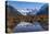 Autumn colours in Los Glaciares National Park, with reflections of Cerro Torro, Argentina-Ed Rhodes-Stretched Canvas