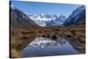 Autumn colours in Los Glaciares National Park, with reflections of Cerro Torro, Argentina-Ed Rhodes-Stretched Canvas