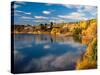 Autumn Colours, Lake Dunstan, Central Otago, New Zealand-David Wall-Stretched Canvas