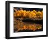 Autumn Colours of Drumheller Valley in Alberta, Drumheller Valley, Canada-Mark Newman-Framed Photographic Print