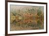 Autumn Colours Reflected in Grasmere Lake in the Lake District National Park-Julian Elliott-Framed Photographic Print