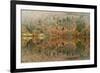 Autumn Colours Reflected in Grasmere Lake in the Lake District National Park-Julian Elliott-Framed Photographic Print