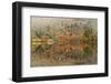 Autumn Colours Reflected in Grasmere Lake in the Lake District National Park-Julian Elliott-Framed Photographic Print