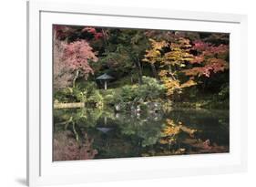 Autumn Colours Reflected in Hisagoike Pond-Stuart Black-Framed Photographic Print