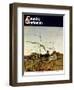 "Autumn Cornfield," Country Gentleman Cover, October 1, 1950-Andrew Wyeth-Framed Giclee Print