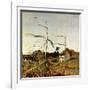 "Autumn Cornfield,"October 1, 1950-Andrew Wyeth-Framed Giclee Print