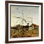 "Autumn Cornfield,"October 1, 1950-Andrew Wyeth-Framed Giclee Print