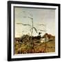 "Autumn Cornfield,"October 1, 1950-Andrew Wyeth-Framed Giclee Print