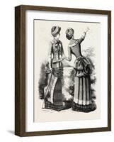 Autumn Costume Front and Back, Fashion, 1882-null-Framed Giclee Print