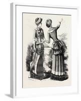 Autumn Costume Front and Back, Fashion, 1882-null-Framed Giclee Print