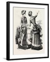 Autumn Costume Front and Back, Fashion, 1882-null-Framed Giclee Print