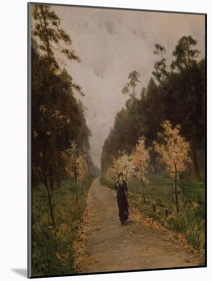 Autumn Day. Sokolniki, 1879-Isaak Ilyich Levitan-Mounted Giclee Print