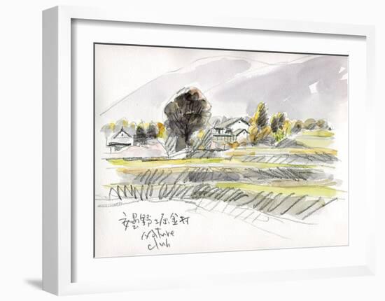 Autumn Deepens in Countryside of Japan-Kenji Fujimura-Framed Art Print