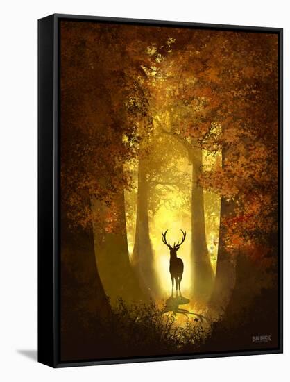 Autumn Deer-Anthony Salinas-Framed Stretched Canvas