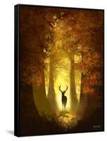 Autumn Deer-Anthony Salinas-Framed Stretched Canvas